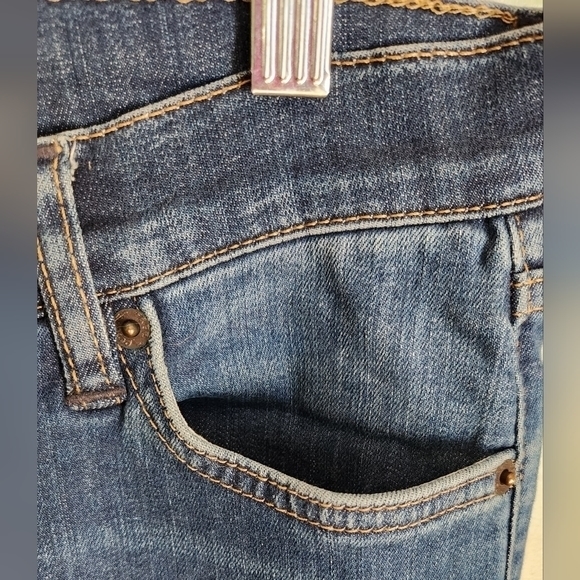 Free People High Rise Skinny Jeans Button Fly Raw‎ Hem Dark Wash W26 - Picture 4 of 13